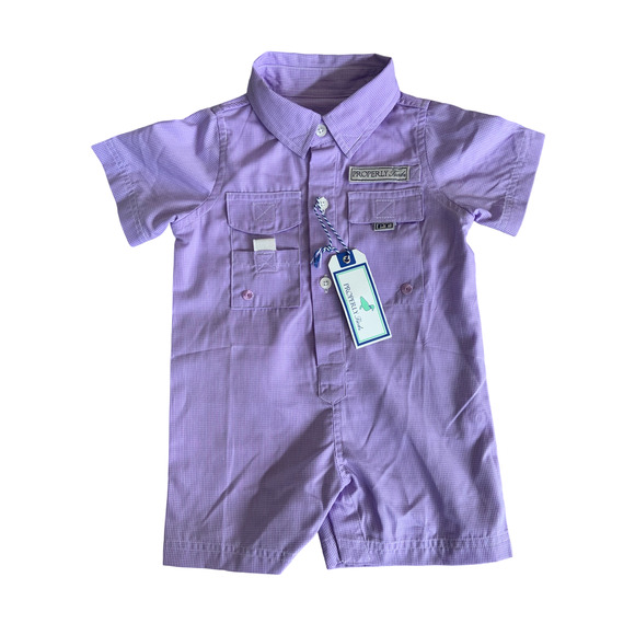 Properly Tied Performance Fishing Shortall Purple - Picture 1 of 2